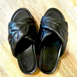 Vince Camuto Leather Slides